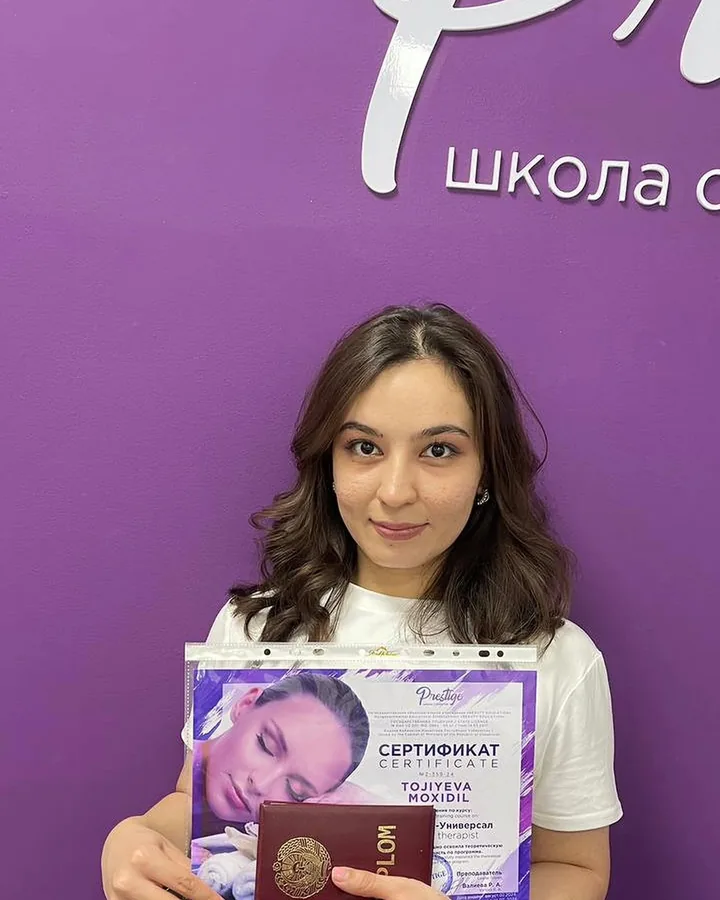 Мохидил Тожиева — Курсы массажа, выпускница школы Prestige